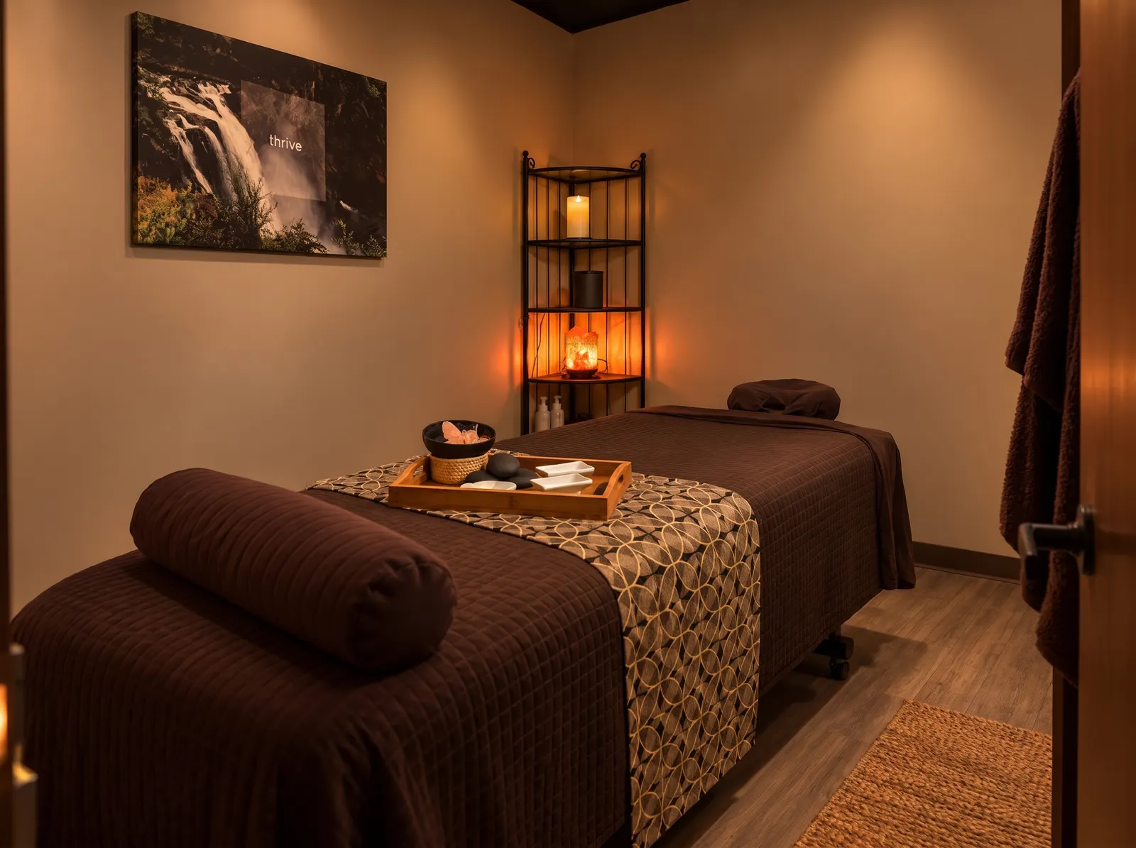 A treatment room at Spavia Stamford