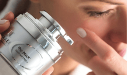 Close-up of a bottle of peptide serum, highlighting the active ingredients for youthful skin Close-up of a bottle of peptide serum, highlighting the active ingredients for youthful skin